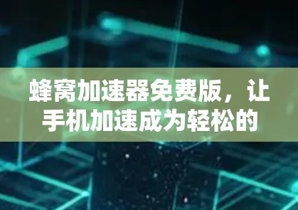 蜂窝加速器免费版，让手机加速成为轻松的自由