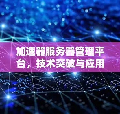 加速器服务器管理平台,技术突破与应用实践 加速器服务器管理平台,技术突破与应用实践