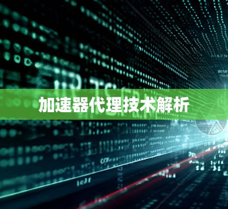 加速器代理技术解析 加速器代理技术解析