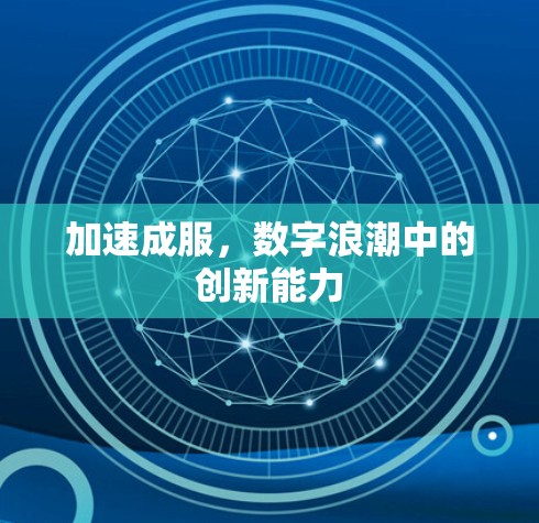 加速成服,数字浪潮中的创新能力 加速成服,数字浪潮中的创新能力