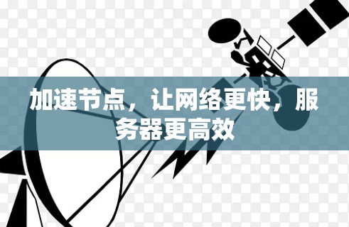 加速节点,让网络更快,服务器更高效 加速节点,让网络更快,服务器更高效