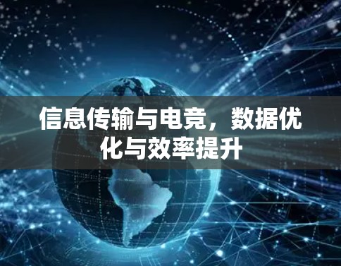 信息传输与电竞,数据优化与效率提升 信息传输与电竞,数据优化与效率提升
