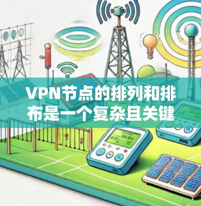 VPN节点的排列和排布是一个复杂且关键的步骤,涉及多个方面。以下是对这一问题的详细分析和建议 VPN节点的排列和排布是一个复杂且关键的步骤,涉及多个方面。以下是对这一问题的详细分析和建议
