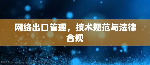 网络出口管理,技术规范与法律合规 网络出口管理,技术规范与法律合规
