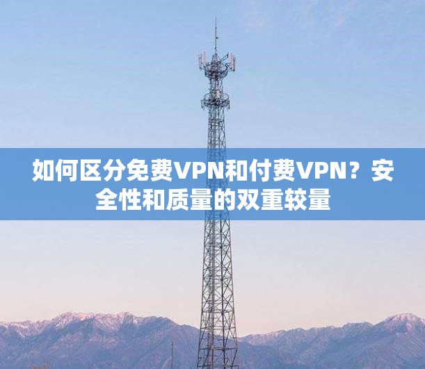 如何区分免费VPN和付费VPN？安全性和质量的双重较量