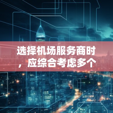 选择机场服务商时,应综合考虑多个因素,以确保选择最适合自己的服务人员。以下是一个结构化的总结,涵盖关键选择因素 选择机场服务商时,应综合考虑多个因素,以确保选择最适合自己的服务人员。以下是一个结构化的总结,涵盖关键选择因素