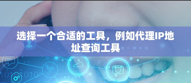 选择一个合适的工具,例如代理IP地址查询工具 选择一个合适的工具,例如代理IP地址查询工具