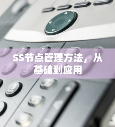 SS节点管理方法,从基础到应用 SS节点管理方法,从基础到应用