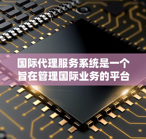 国际代理服务系统是一个旨在管理国际业务的平台，帮助客户从当地企业到跨国企业之间进行订单管理和支付处理。以下是该系统的主要特点和功能