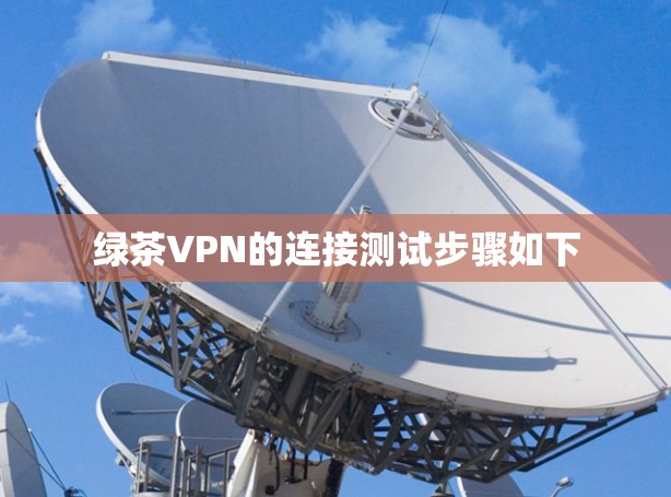 绿茶VPN的连接测试步骤如下