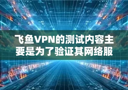 飞鱼VPN的测试内容主要是为了验证其网络服务的稳定性、速度以及安全性。以下是一些常见的测试点和内容
