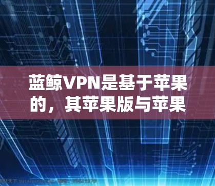 蓝鲸VPN是基于苹果的，其苹果版与苹果的VPN服务一致。下面是蓝鲸VPN苹果版的设置步骤