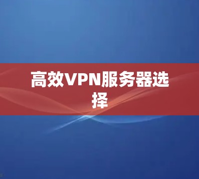 高效VPN服务器选择