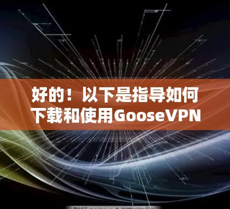 好的！以下是指导如何下载和使用GooseVPN软件的步骤