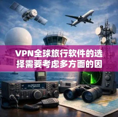 VPN全球旅行软件的选择需要考虑多方面的因素，包括软件的安全性、功能是否全面、是否适合你的旅行计划以及是否愿意支付一定的费用。以下是一些推荐的VPN软件，适合全球旅行的用户