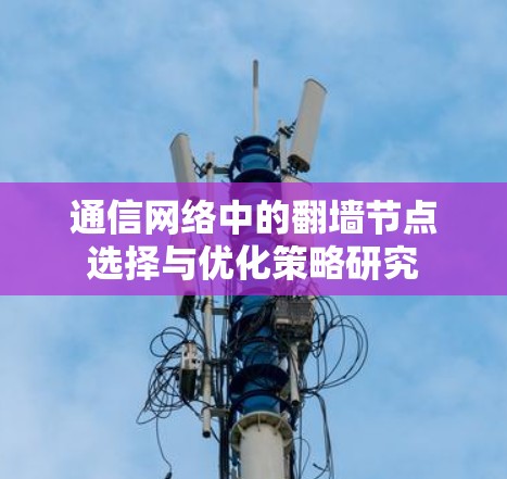 通信网络中的翻墙节点选择与优化策略研究