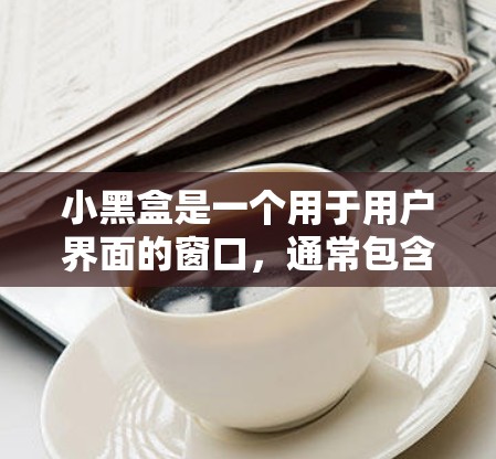 小黑盒是一个用于用户界面的窗口，通常包含文件操作、搜索、聊天、任务管理、设置等功能。以下是逐步的使用指南