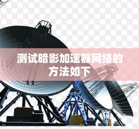 测试暗影加速器网络的方法如下