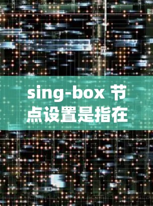 sing-box 节点设置是指在 sing-box 中配置和调整节点的参数、传感器、语法结构等。以下是对 sing-box 节点设置的详细说明