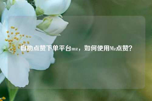自助点赞下单平台mz，如何使用Mz点赞？